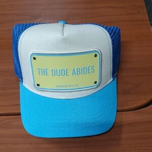 Blue and White Trucker Hat